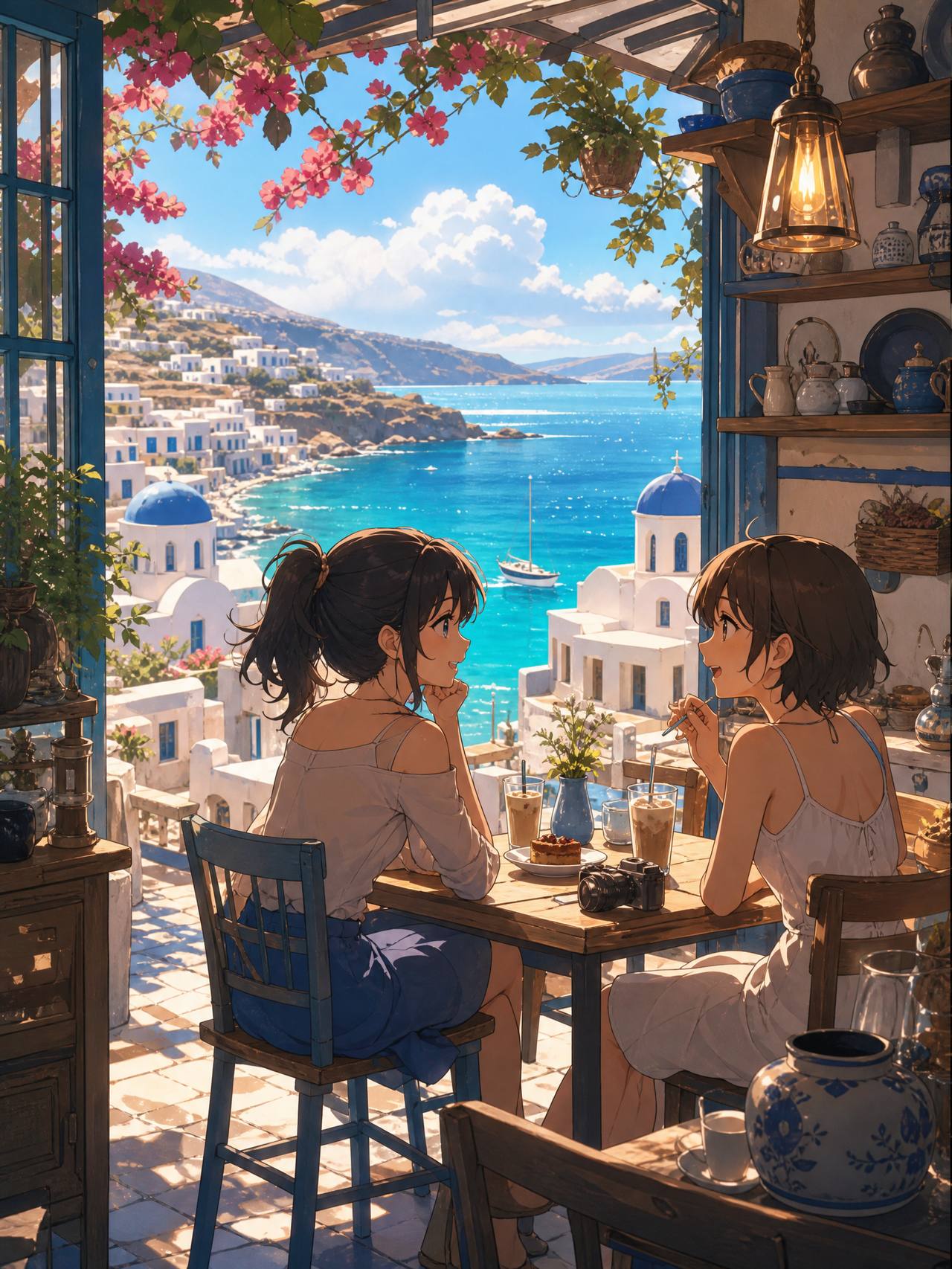 探花生活动漫教程-海边咖啡馆场景绘制演示